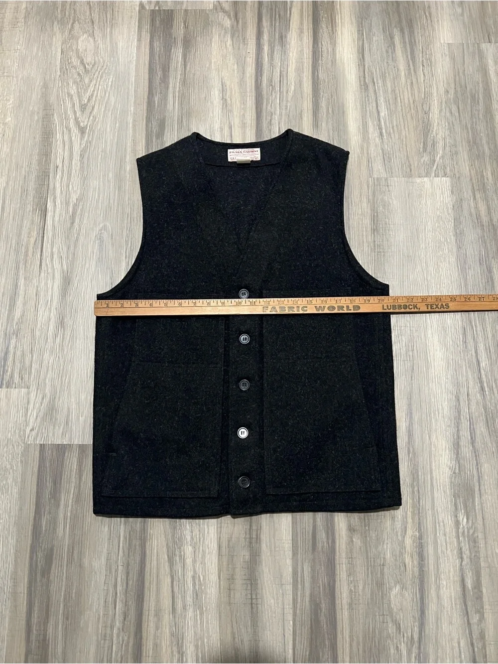 Vintage 80s Filson Mackinaw Virgin Wool Heavy Vest Made in USA